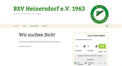 Desktop Screenshot of bsvheinersdorf.de