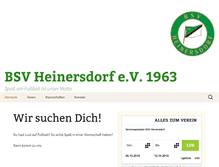 Tablet Screenshot of bsvheinersdorf.de